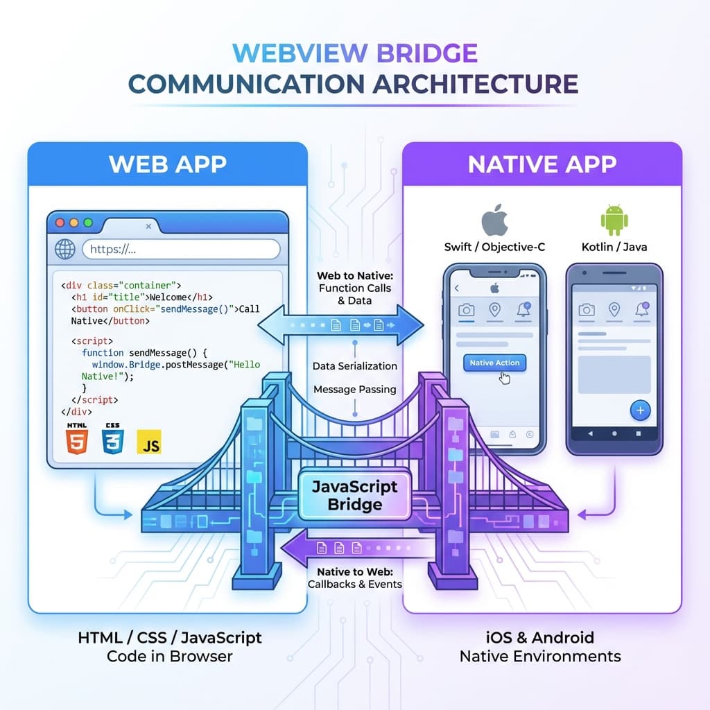 WebView Bridge Architecture Diagram