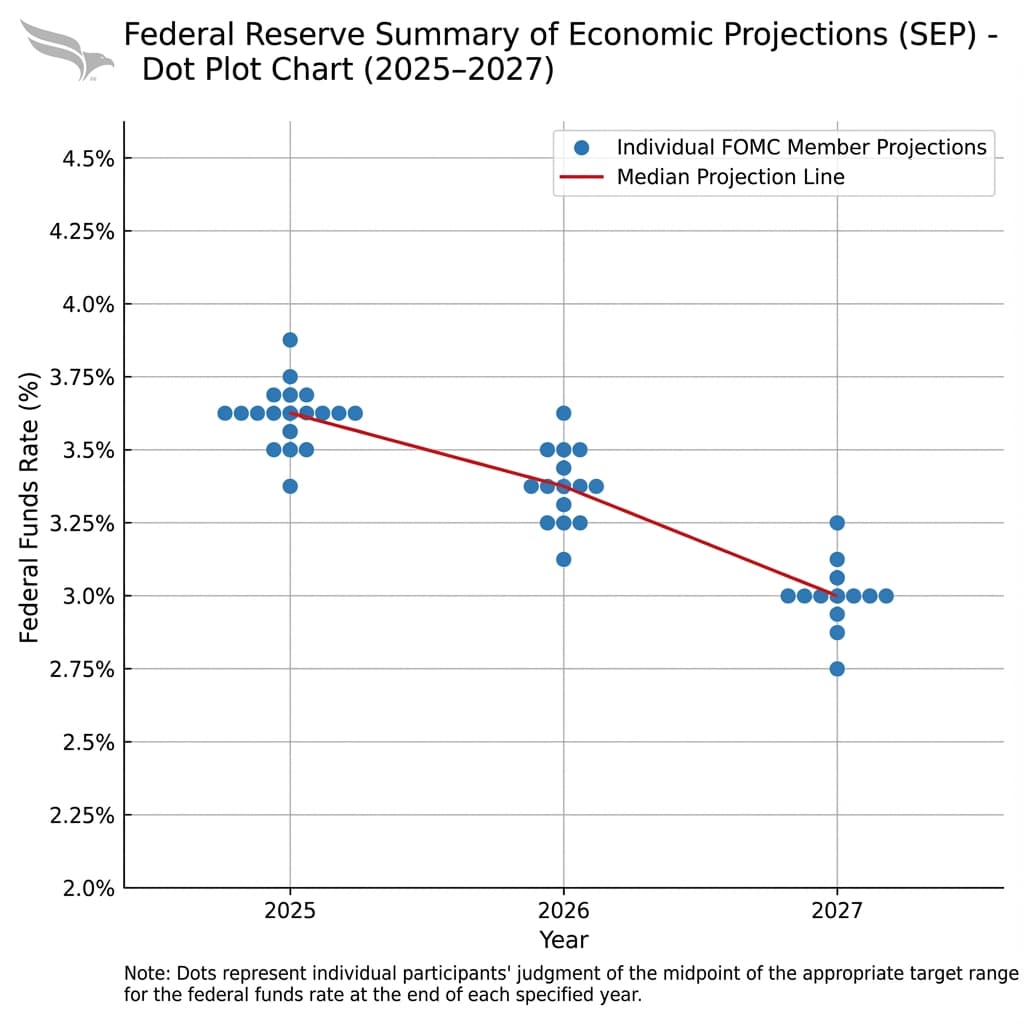 Federal Reserve Dot Plot 2025-2027 Interest Rate Projections