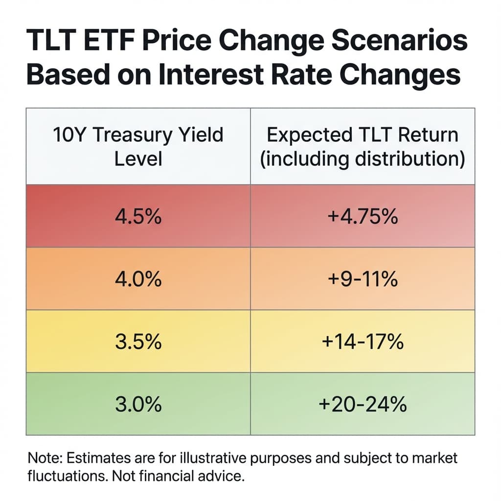 TLT Price Simulation by Interest Rate Scenarios