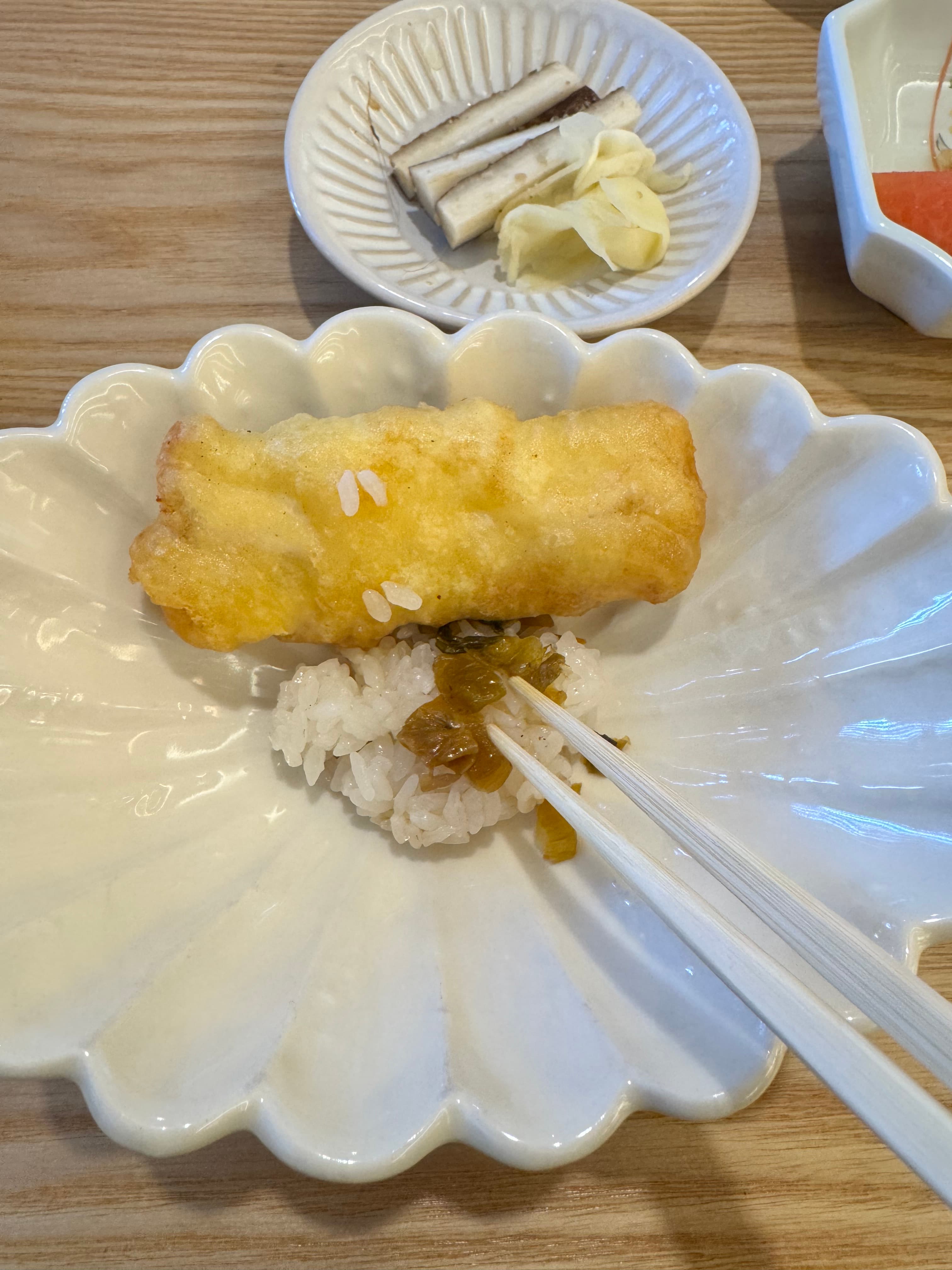 가네끼이코 런치 코스 장어 튀김 덮밥